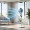 USB Floor Fan  3 Speed Oscillating  Ultra Quiet Circulator   Metal Mesh   ABS Base   Ideal for Bedroom  Office