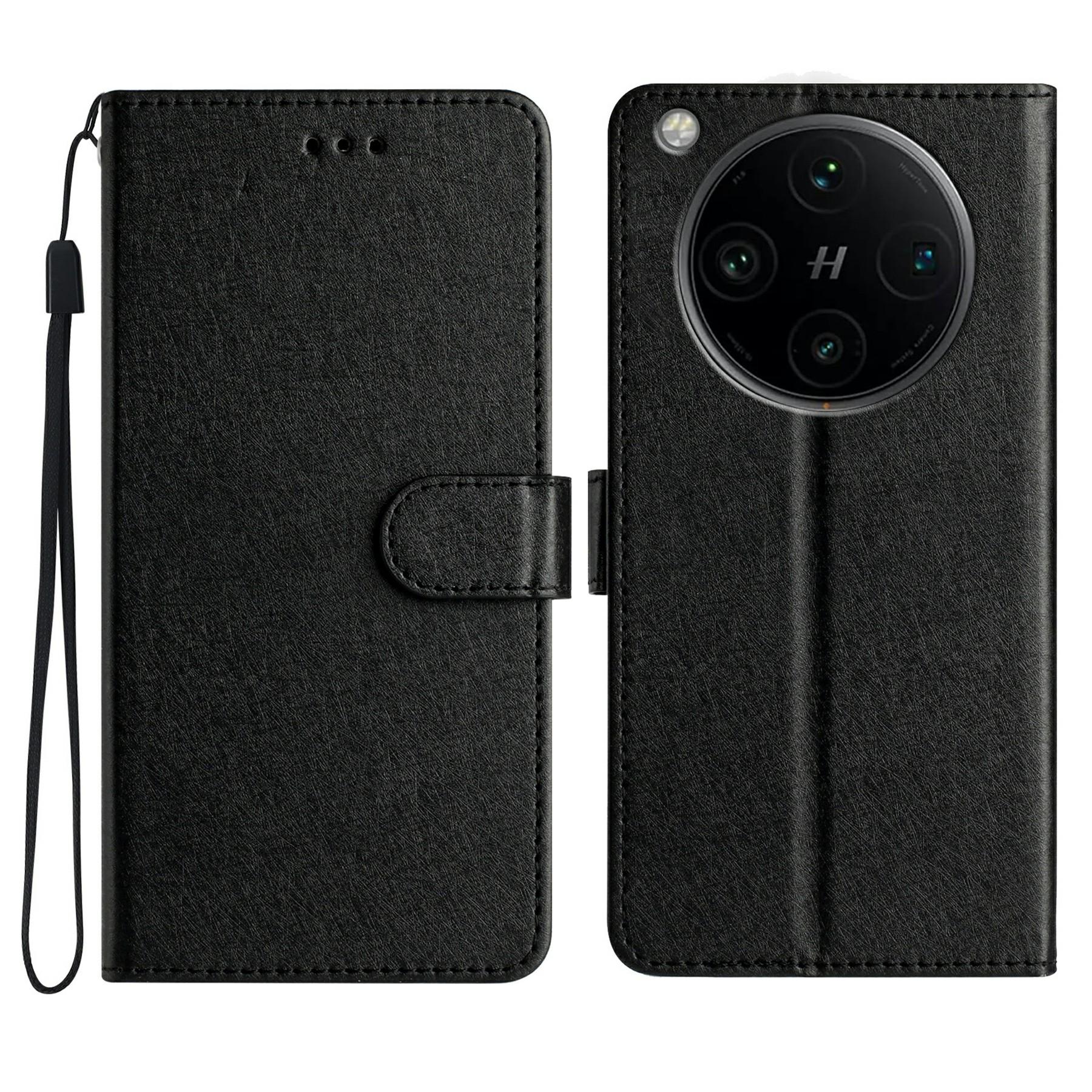

For Oppo Find X8 Pro 5G Wallet Case Leather Folio Phone Cover Magnetic Clasp Black