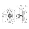 85×46.7×61mm Cabinet Lock Anti-Pry Type IP65 Security