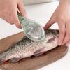 Fish Scaler Practical Easy to Use Fast Fish Scale Remover Peeler Scraper Tool with Lid for Home Kitchen