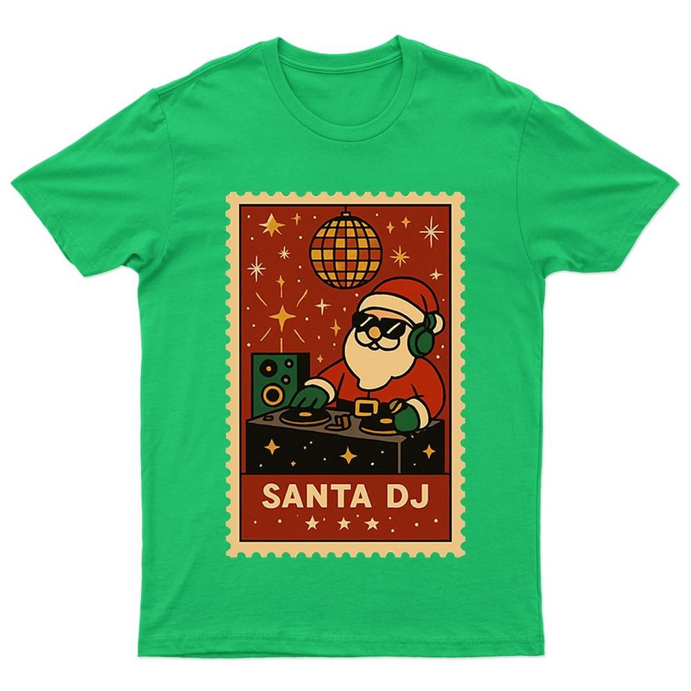 Santa DJ Christmas Retro TShirt Unisex Gift Seasonal Funny Xmas Claus Unisexs S