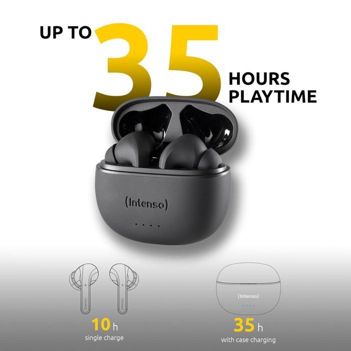 Casque Sans Fil - INTENSO - T300A - Annulation Active Du Bruit - Mode Transparent - Mode Jeu