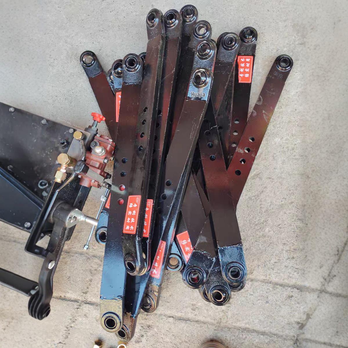 Thickened Extended Suspension Lower Linkage Rod for Dongfanghong Luoyang Tractor Hole 20, Thickness 25, Length 80, Two Pieces