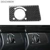 For Benz E-Class W211 2003-2009 Real Carbon Fiber Modification Headlight Switch Trim Cover Interior Car Accessories Sticker