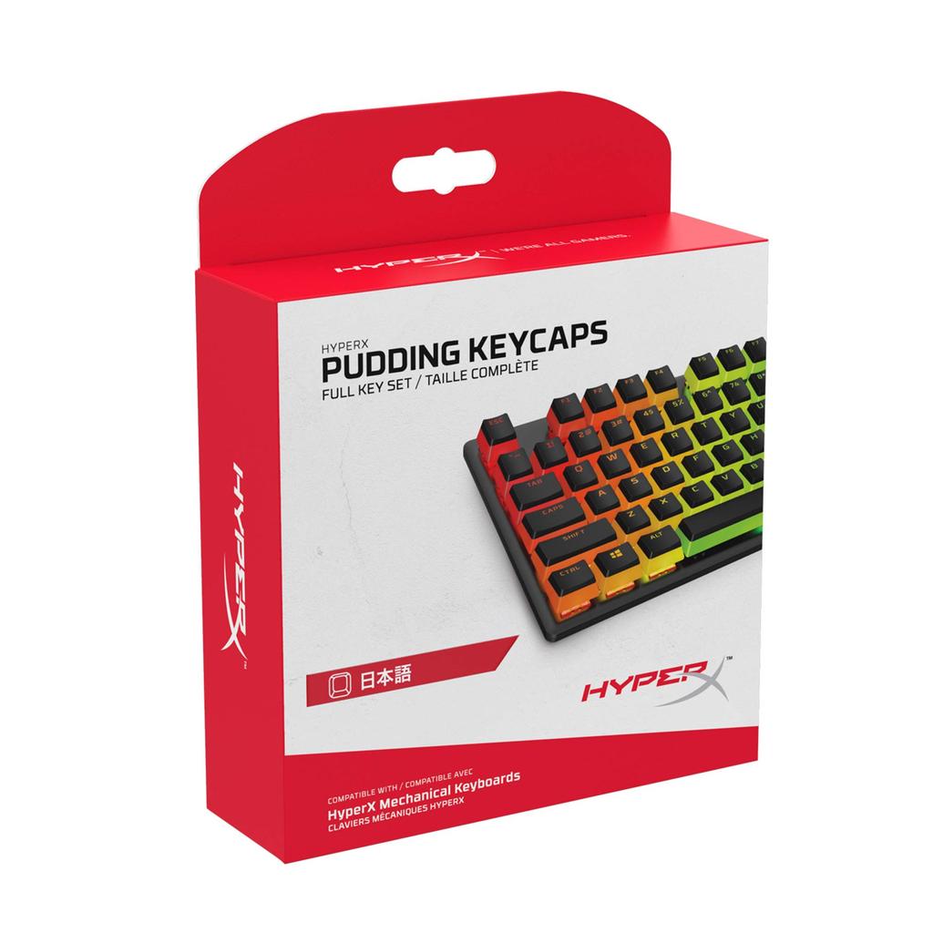 [Japanese Layout] HyperX ABS Pudding Keycaps, Full 108-Key Set, 2-Year Warranty, HKCPXA-BK-JPG (4P5P4AJ#ABJ)