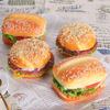 Simulated Burger Burger Model Children 's Toy Refrigerator Magnet Role-playing Games Market Stall High Quality
