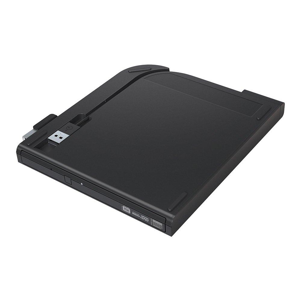 BUFFALO USB 2.0 Portable DVD Drive, Flat Design, Ultra Slim, Black, DVSM-PT58U2V-BK