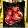 boxing Theme Printed Blanket,Perfect for Couch, Bed, Travel & Outdoor Use | Machine Washable, Cozy & Durable.