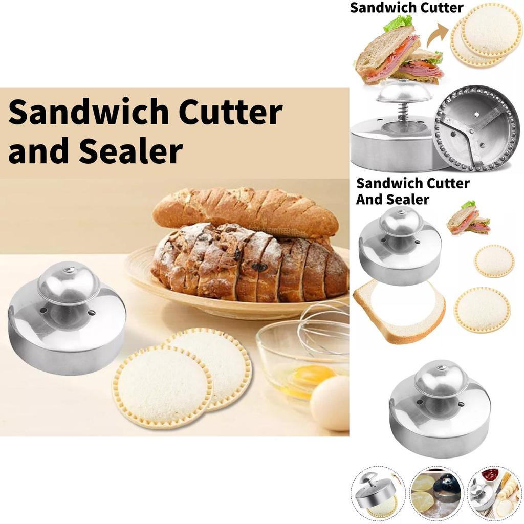 Všestranná kulatá nerezová forma na krájení sendvičů pro pohodlnou přípravu jídla