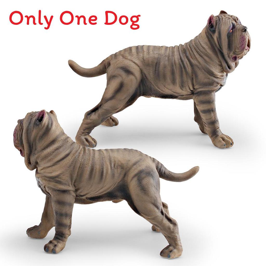 

Модель собаки-охранника из ПВХ для детей, образовательный декор и коллекционирование. бежевый