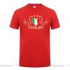 Italy Italian Soccer T Shirt Unisex Italian Heartbeat Gift Tshirt Funny Italy Roma Flag Tshirt Cool T Shirt Fitted Casual Unisex Tees