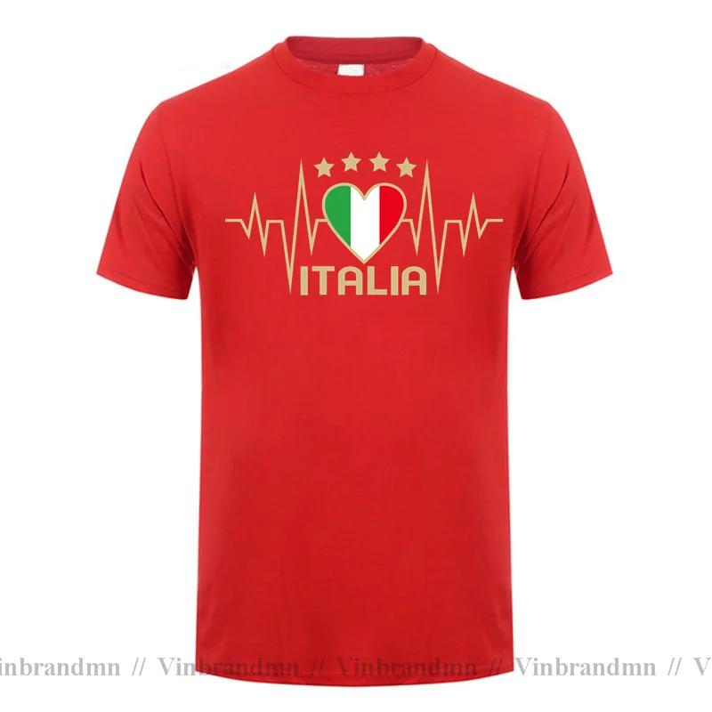 Italy Italian Soccer T Shirt Unisex Italian Heartbeat Gift Tshirt Funny Italy Roma Flag Tshirt Cool T Shirt Fitted Casual Unisex Tees