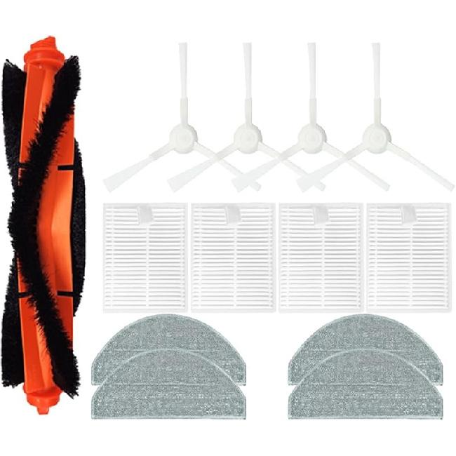 Main Side Brush Cover HEPA Filter Mop Compatible for Xiaomi S20 / D106 Robot Vacuum Cleaner Replacement Parts Accessories(G)
