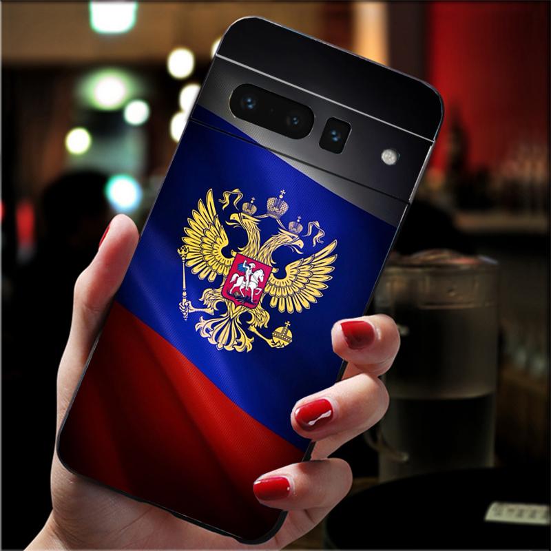 

Чехол для телефона с флагом России для Google Pixel 8 7 Pro 7a 6A 6 Pro Pixel 8A 4A 3A 4 XL Pixel 5 6 4 3 3A XL Google Pixel 8a