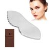 Ergonomic Stainless Steel Gua Sha Tool, Face & Body Massager with Felt Bag, Deep Tissue & Lymphatic Drainage Scraper