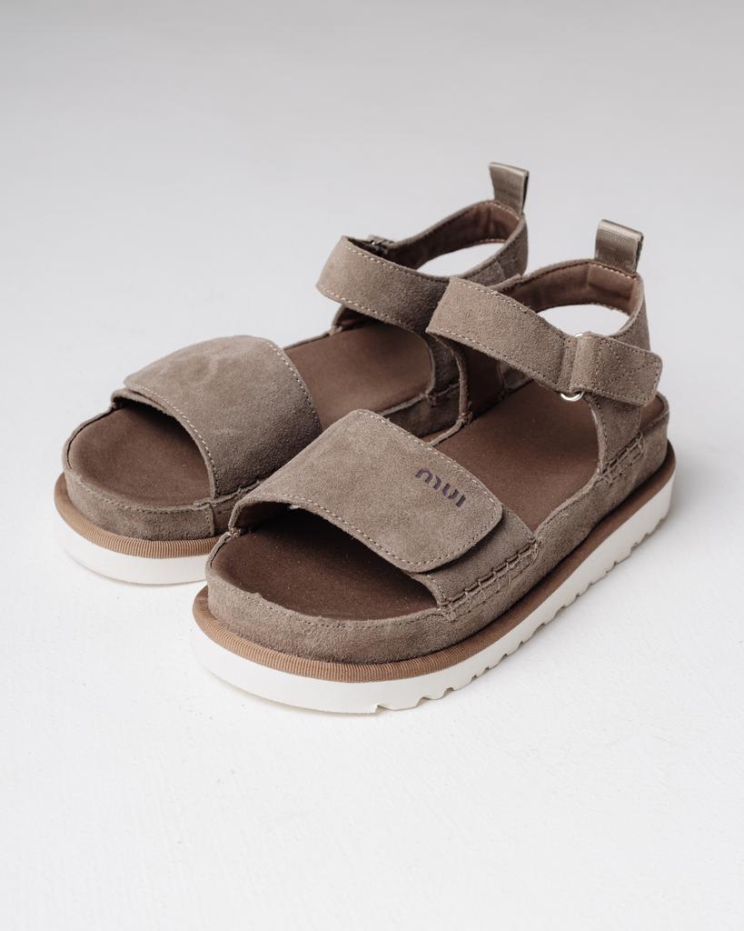 Prima d'Arte Platform Sandals 1580 36 Mink Suede