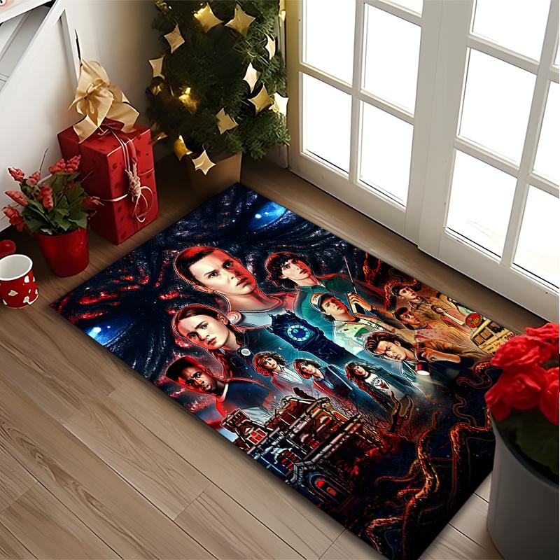 1pc Fantasy Crew Printed Chair Rug for Home Office Use, Living Room Kitchen Game Room Area Carpet