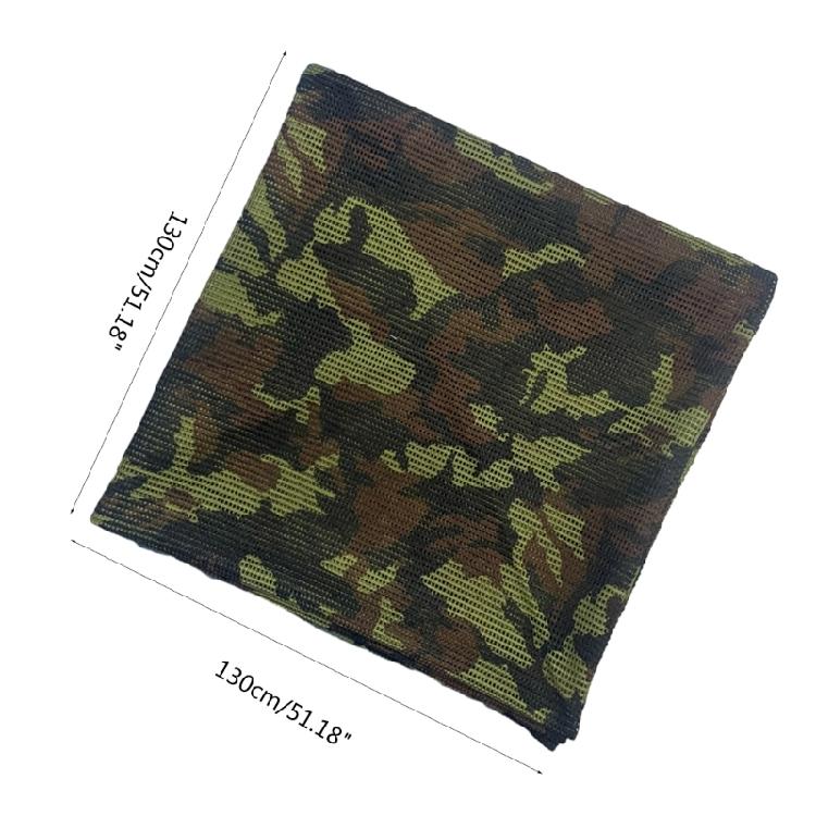 Camouflage Shemagh Scarf Desert Scarves Mesh Shawl Head Wrap for Outdoor Camping
