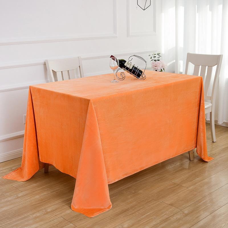High-End Conference Tablecloth Office Rectangular Tablecloth Dark Green Dutch Flannel Event Sign-In Table Cover Velvet Table Cover