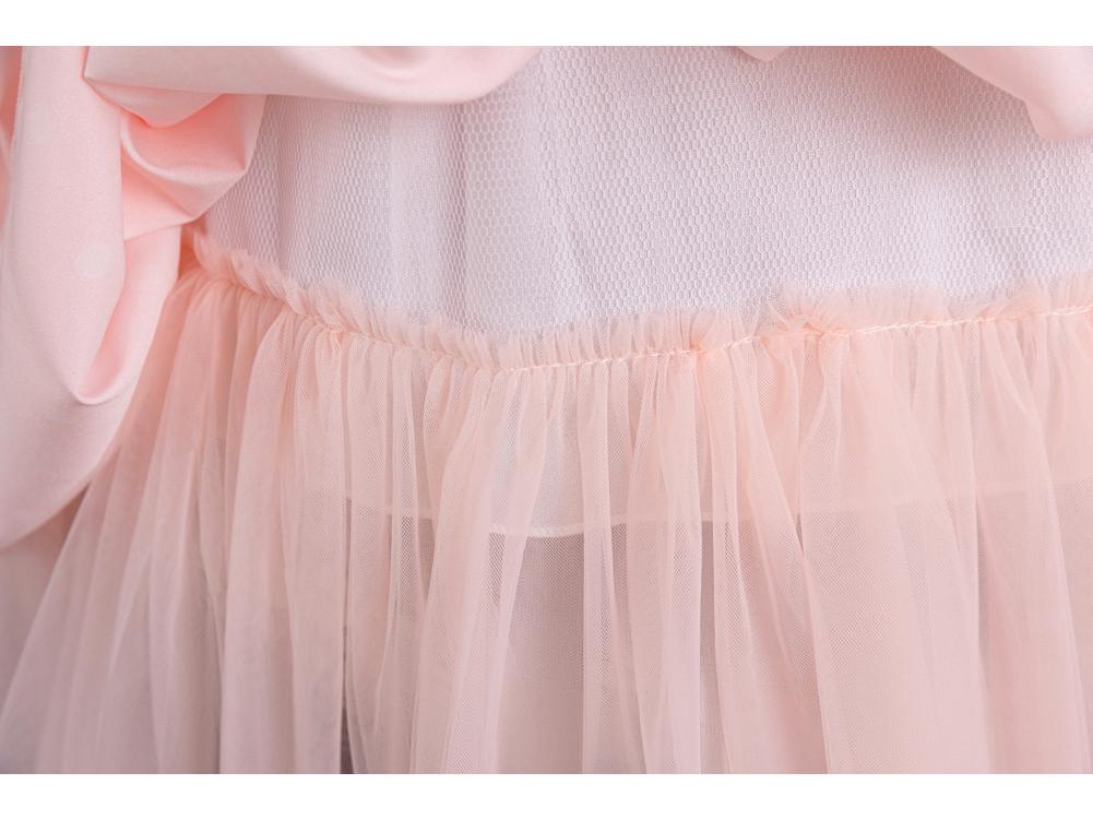 Neuer Stil Teenager Brautjungfern Mädchen Formelles Netzkleid für Abschlussfeier, Aufführung und Chor