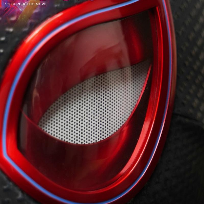 Miles Spider-Man Headgear Electric Eyes Movable Across the Universe Blinking Face Mask
