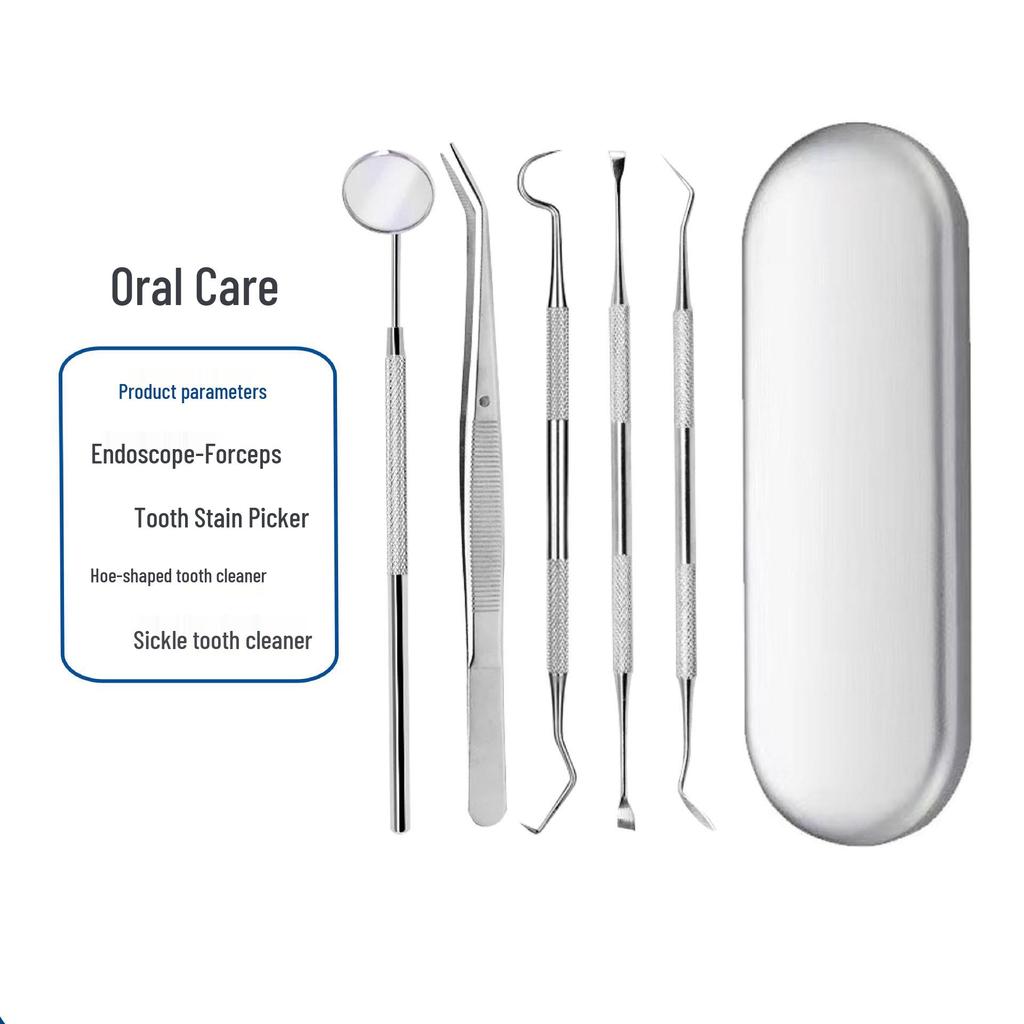 Dental Cleaning Tool Set: Remove Stains & Plaque with Mirror & Probe