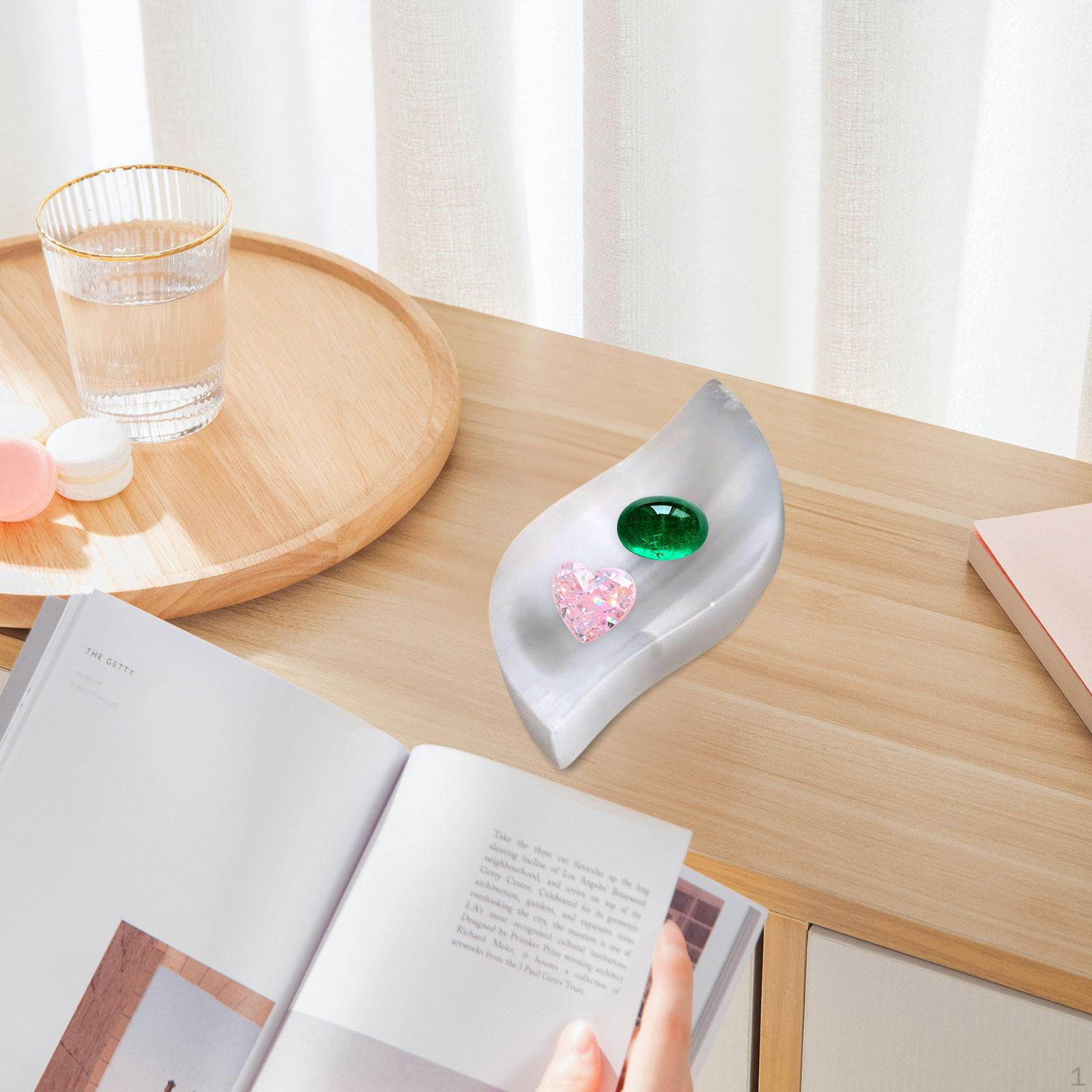 

Селенитовая Кристаллическая Пластина Декор Центральный Элемент Украшение Стола Успокаивающий Домашний Декор Орнамент 6.5cm