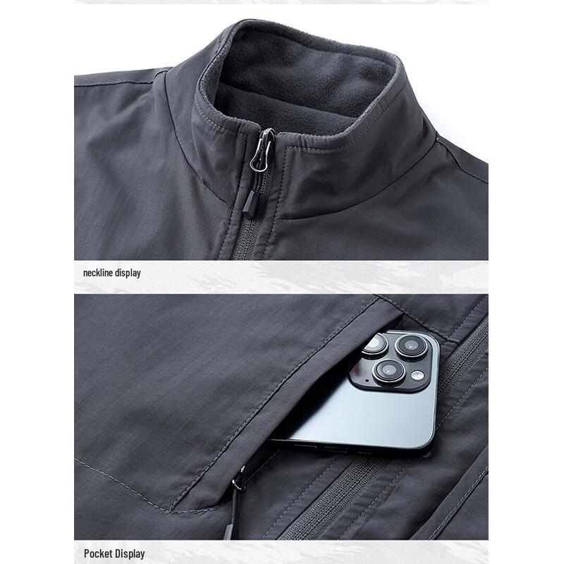 FIRS Men's Stand Collar Outdoor Casual Warm Vest