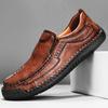 39-48 Spring /Autumn Men's Casual Handmade Large-sized Loafers Casual Driving Car Leather Shoes