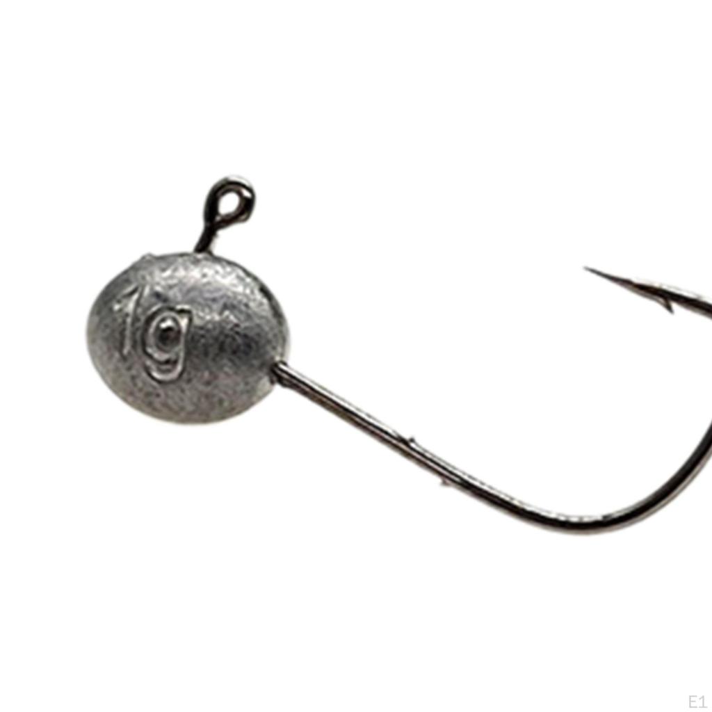 20 Pieces Egg Fishing Hooks Baits Attachments Practical High Carbon Steel Portable Equipment