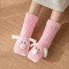Winter Warm Cartoon Puppy Plush Sleep Socks Snow Socks Home Leg Warmers