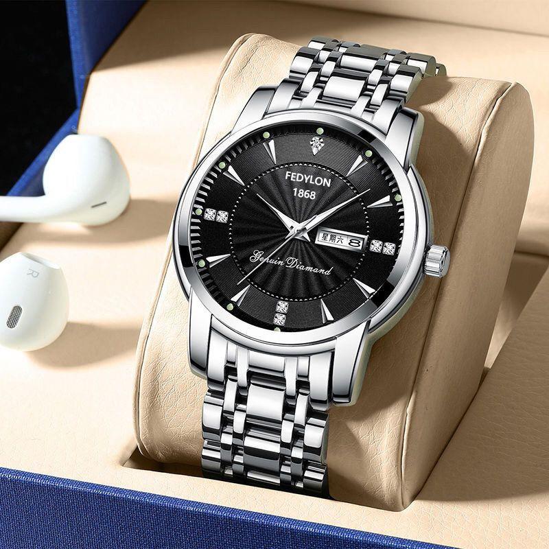 Men's Watch Men's Watch Quartz Famous Watch Student Steel Belt Waterproof Fully Automatic Non-Mechanical Watch