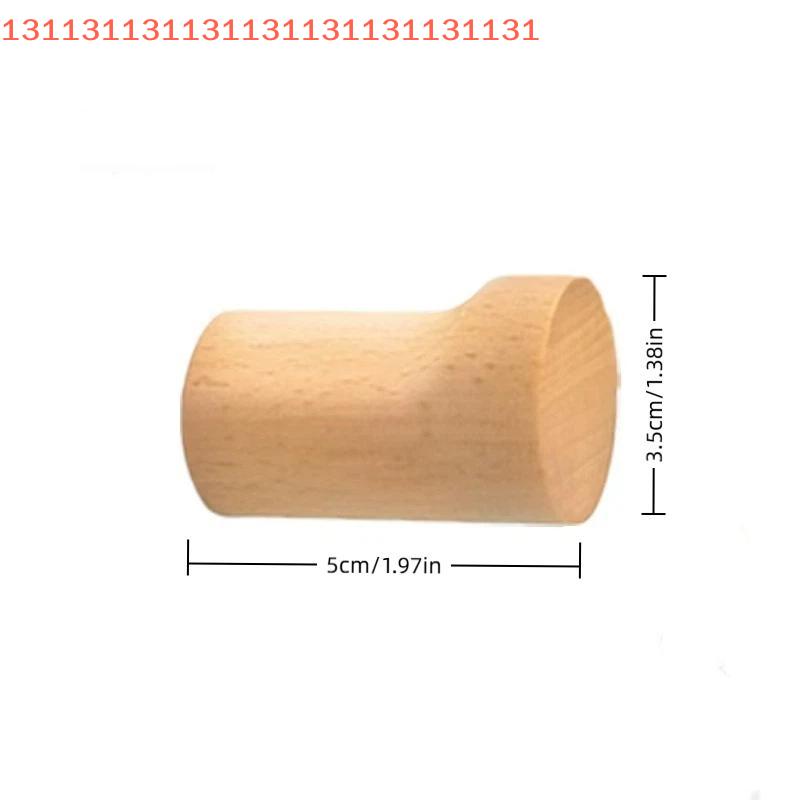 Wall Hanger Wood Hook Beech Holder Bathroom Key Coat Rack Kitchen Door Decorative Hook For Home Accessories Gadgets Organization