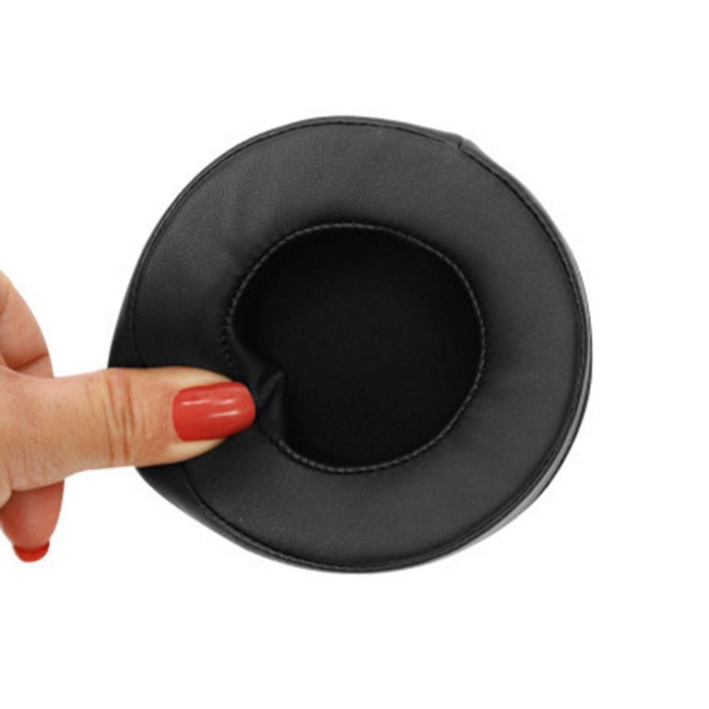 1Pair Round Ear Cushion Protein Leather Headphone Protective Cover Ear Pads  Headphones Accessories