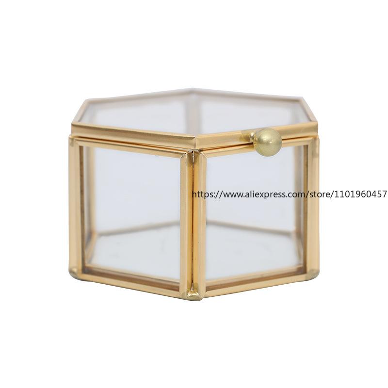 Nordic in Minimalist Glass Storage Jewelry Tray European Retro Mini Glass Jewelry Box Display Decoration Ornaments