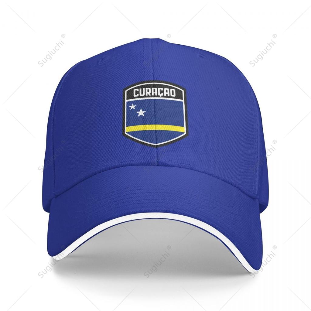 Multifunction Curacao Flag Shield Sandwich Baseball Cap Unisex Sports Casual Caps Golf Hat Fishing Outdoors