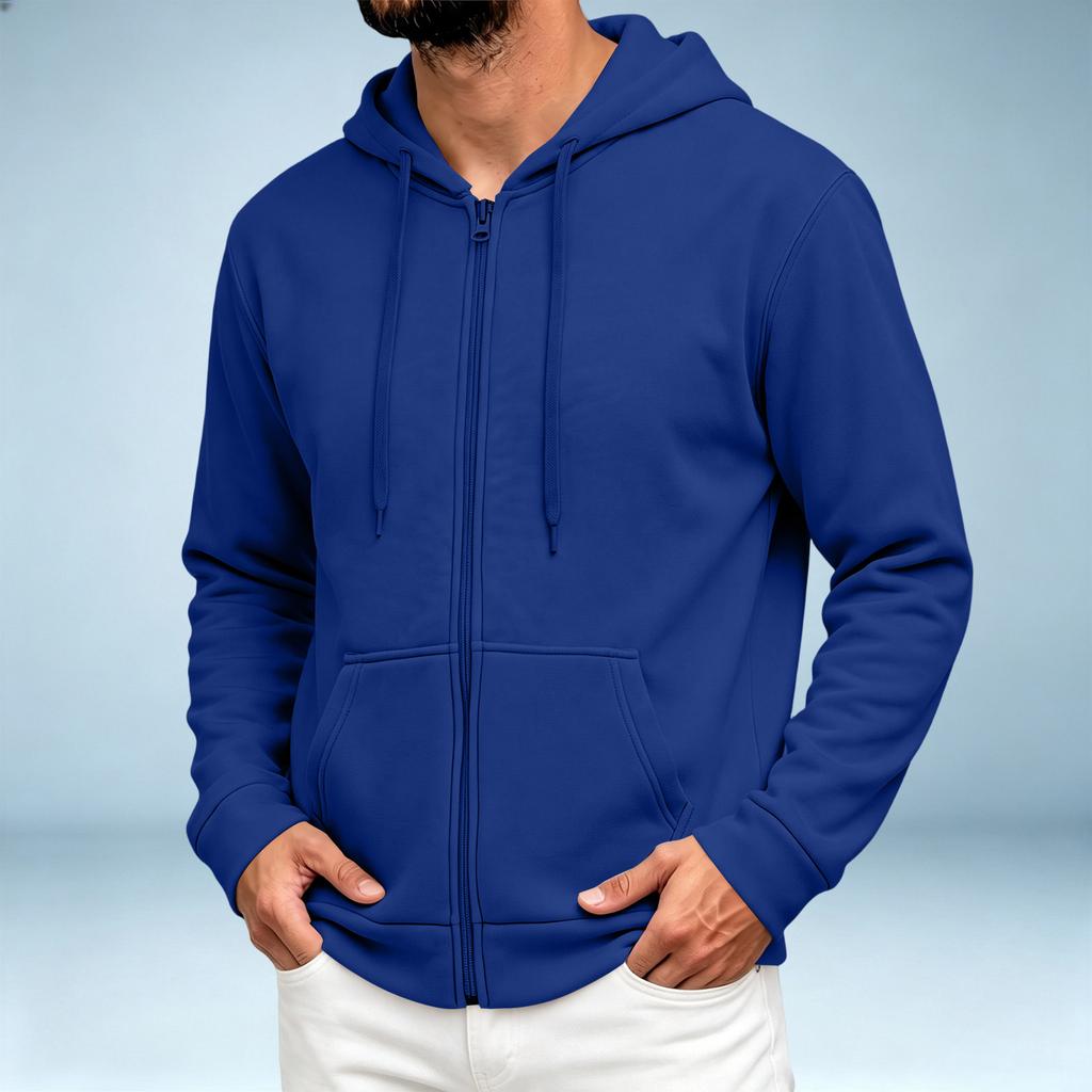 Men's Casual Hooded -Lined Jacket Color for Everyday Wear