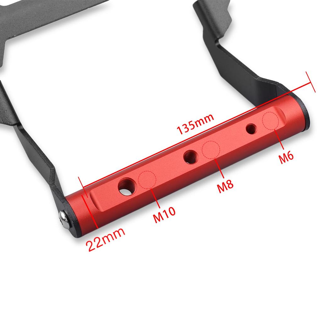 BYEMTTY Motorcycle Screen Offset Bracket fits BMW C400GT (2025) (Red)