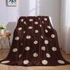 Vintage Polka Dot Muster Flanelldecke Warm Weich Halloween Weihnachten Sofa Warm Gemütlich Dekoratives Dekor Geschenk für Alle Jahreszeiten
