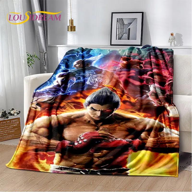 Couverture en peluche douce de joueur de jeu rétro Street Fighter, couverture en flanelle pour salon, chambre à coucher, lit, canapé, couverture de pique-nique