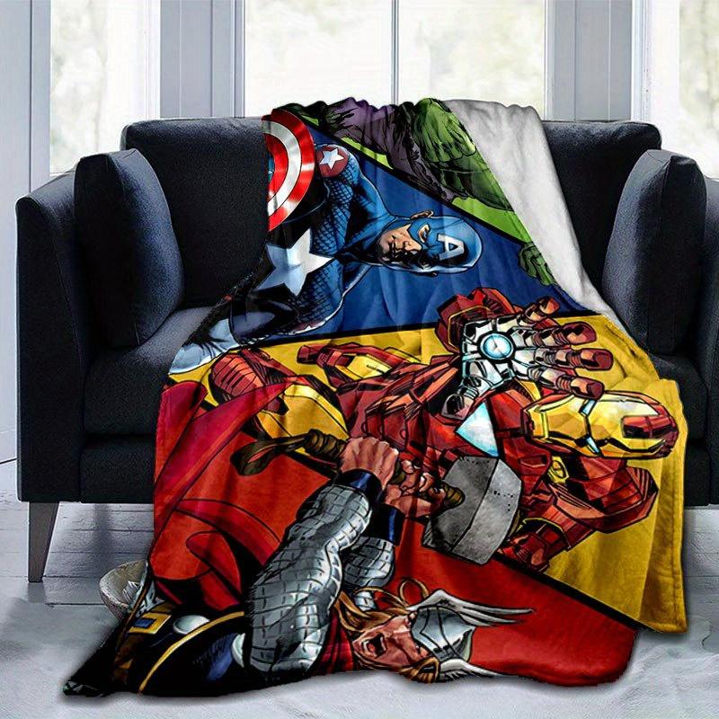 

Avengers Super Heroes Throw Blanket - Soft, Lightweight & Warm for Couch, Bed, Outdoor Use - Perfect Birthday Gift 130x150cm