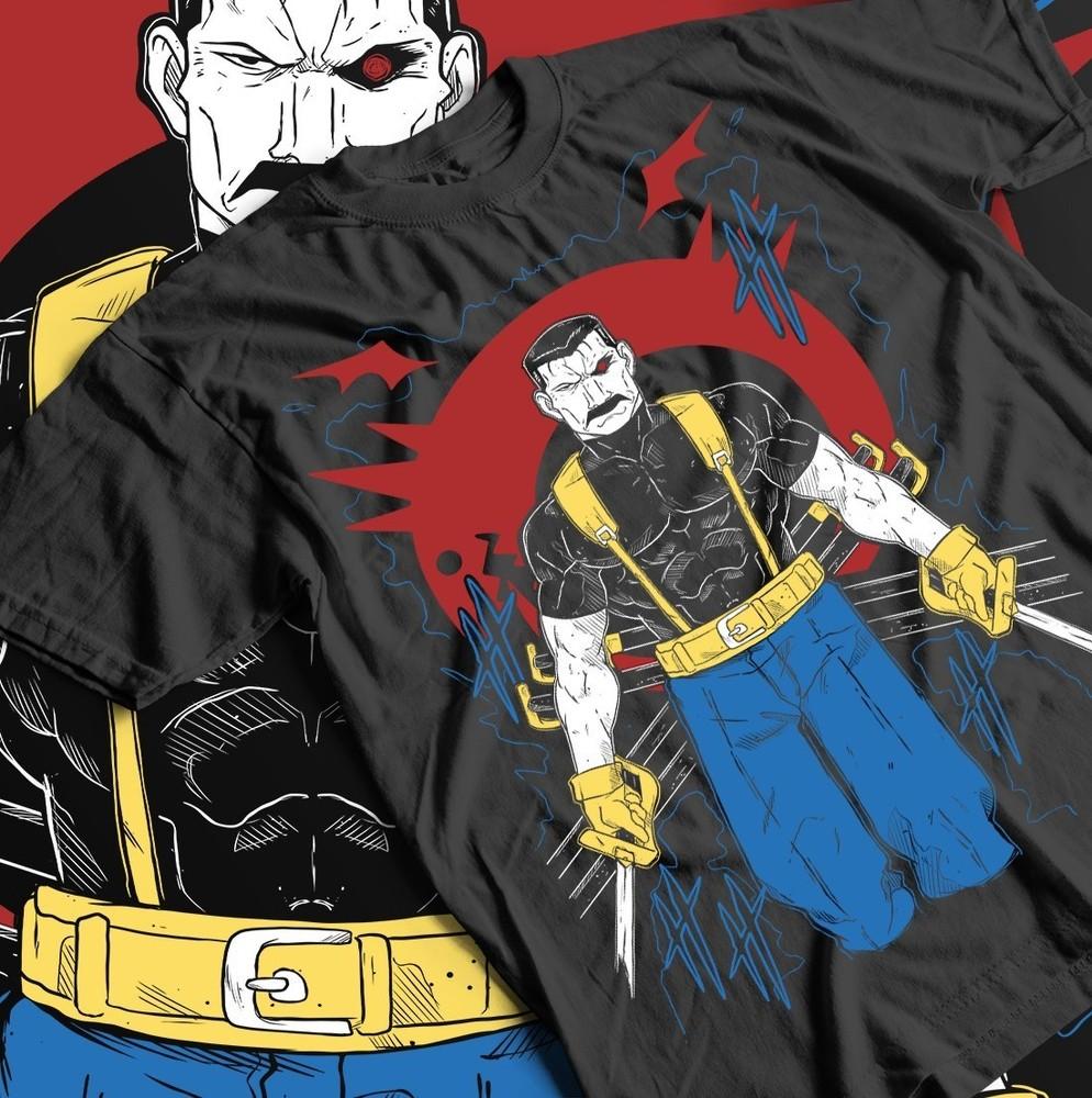 

Fullmetal Alchemist Anime T-shirt, King Bradley Alphonse Elric Edward Elric Tee, M