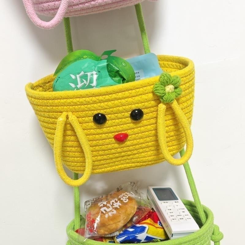 Трехслойная настенная корзина для хранения в виде курицы — фото 3