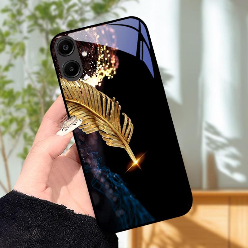 Per Samsung Galaxy A16 A06 A26 A36 A56 4g 5g Custodia Rigida Copertura Completa Vetro Temperato Lente Protezione Cover Posteriore A 06 16 26 36 56