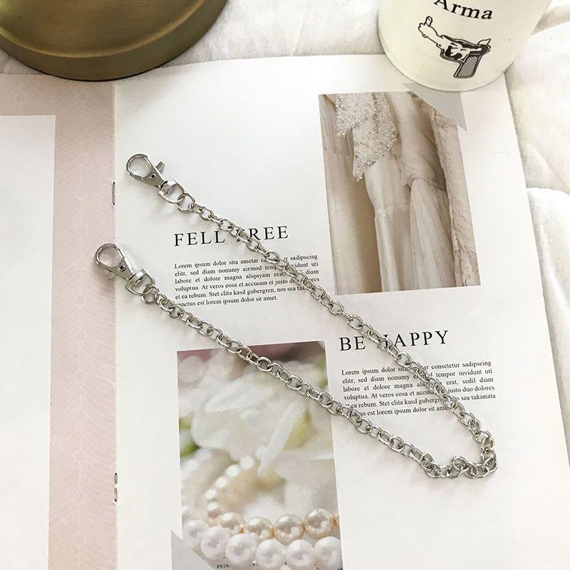 

Canvas Trendy Black Belt With Unique Double Hole Pin Buckle For Individuals Fashionforward Chain