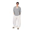 Men's Dark Grey V-Neck Faux Two-Piece Woolen Sweater, Winter Fashion, Trendy Old Money Style.