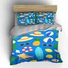 Pineapples, Hats, Beach Balls. Bedding Sets Duvet Cover Sets Duvet Covers Pillowcases(1 * Duvet Cover 2 * Pillowcases, Without Duvet Insert)
