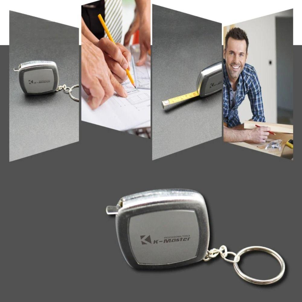 1m/3FT Tape Measure With Keychain Carpentry Ruler Portable Small Steel Ruler