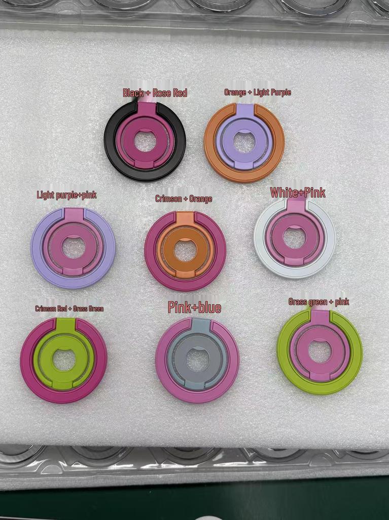 Magnetic Double-Sided Rotating Phone Stand & Finger Ring Holder