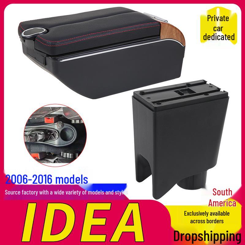Fiat IDEA 06-16 Boîte Accoudoir Boîte de Rangement Console Centrale Voiture Modification